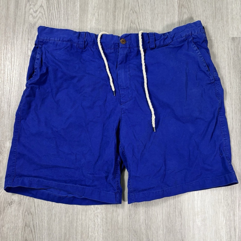 VTG Polo Ralph Lauren Swimwear Men's Sz 40 Swim Trunks Deep Blue *Flaw